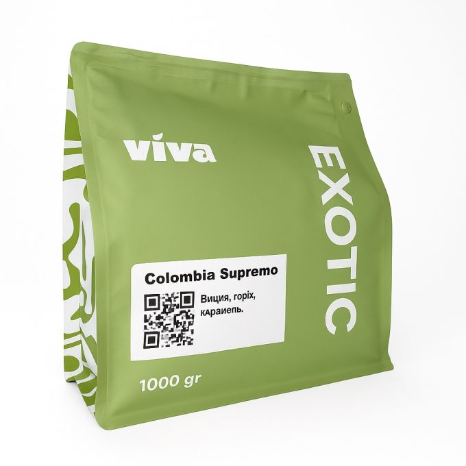 Кава Viva Coffee Colombia Supremo Medellin